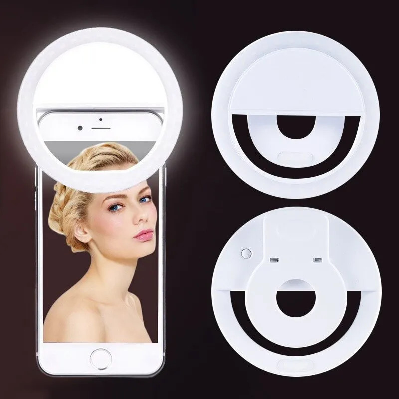 Photography Lighting Game - Usb Oplaadbare Led Selfie Ring Licht