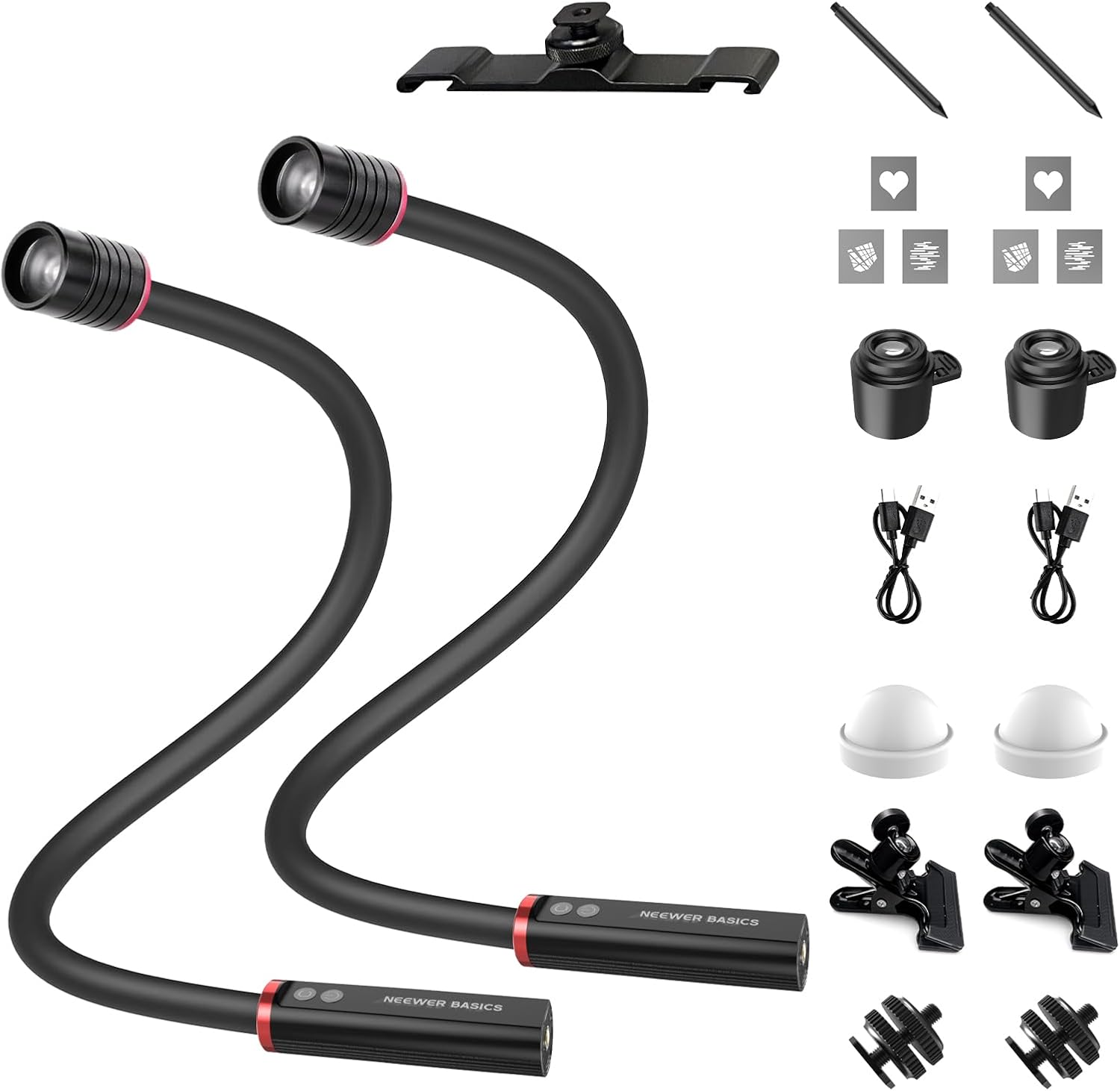 Photography Lighting Basics - NEEWER BASICS 2 stuks ML01 USB