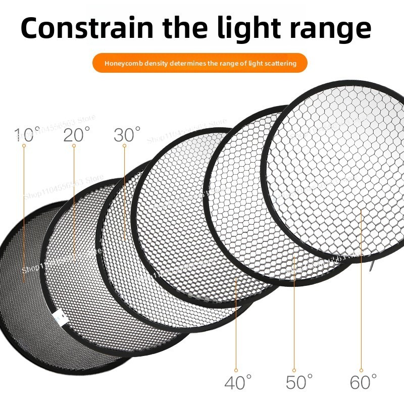 Photography Lighting Grid - Standaard honingraatgrid - Bowens Mount flitslichtmodifier