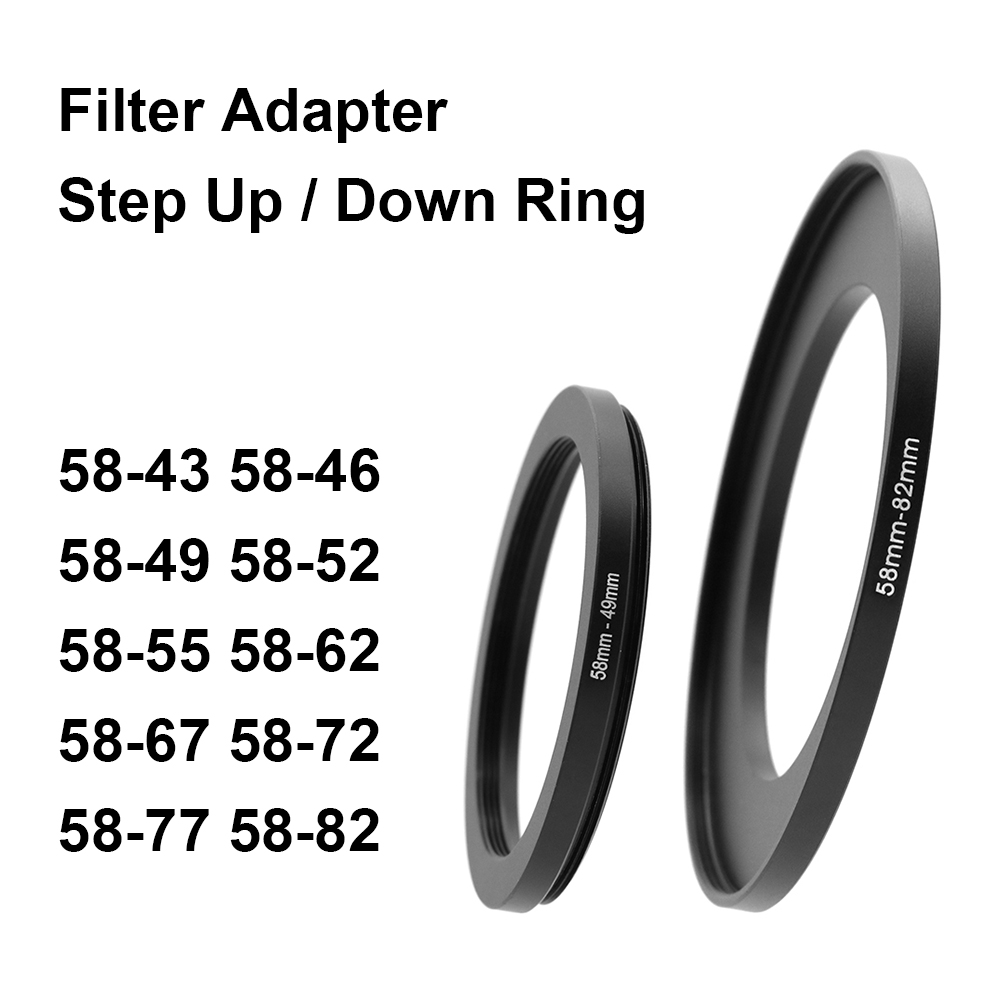 Macro Photography Lighting Kit - Cameralensfilteradapterring Opstap- of neerring Metaal voor