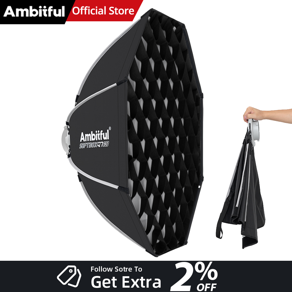 Photography Lighting Grid - AMBITFUL Q7II 55/65/90cm Bowens Mount Octagonale