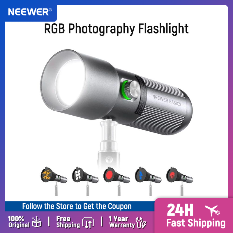 Photography Lighting Basics - NEEWER Basics RGB Fotografieflits, 4 Kleuren/20