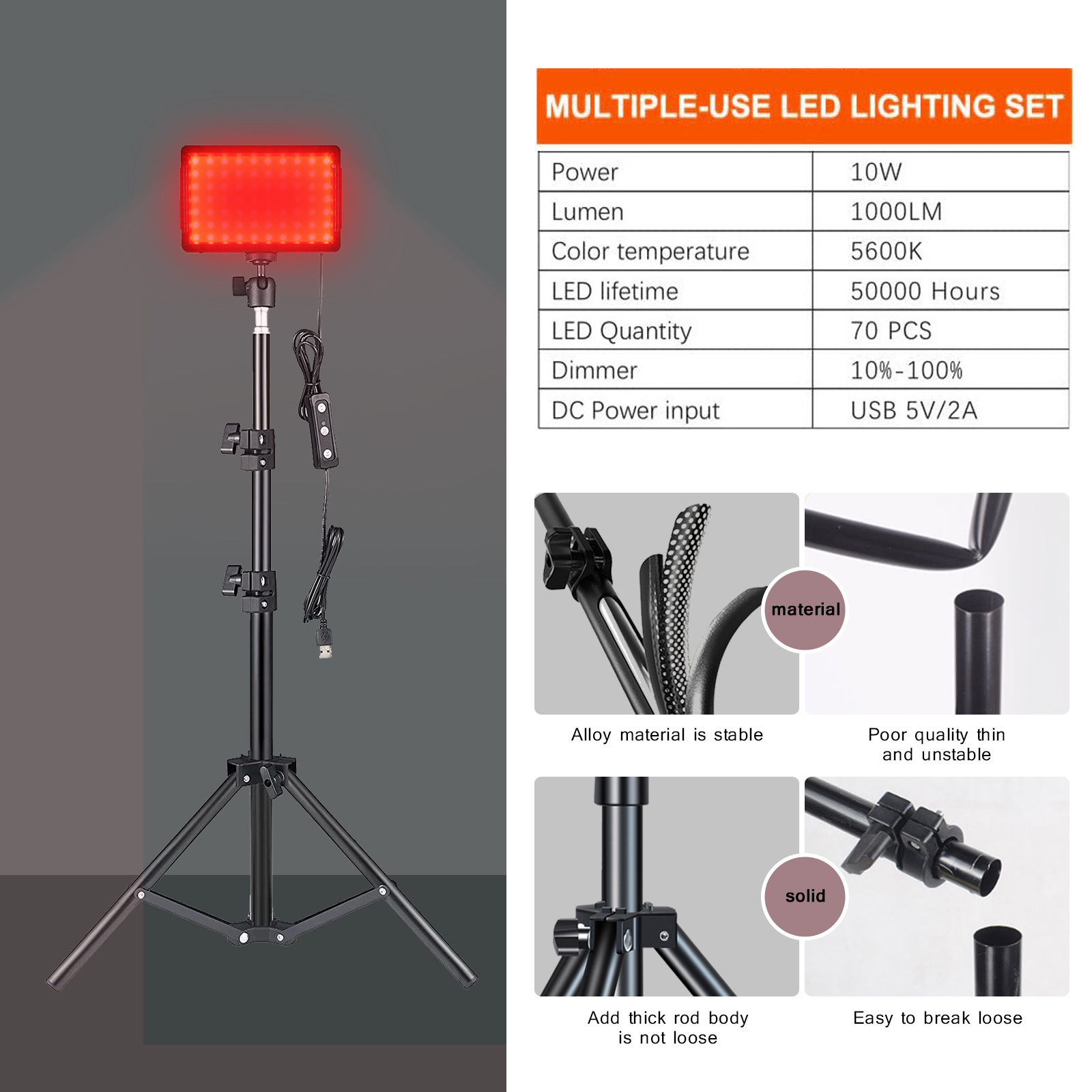 LED Fotografie Video Licht Pan - Photography Umbrella Lighting Kit recensie en prijs