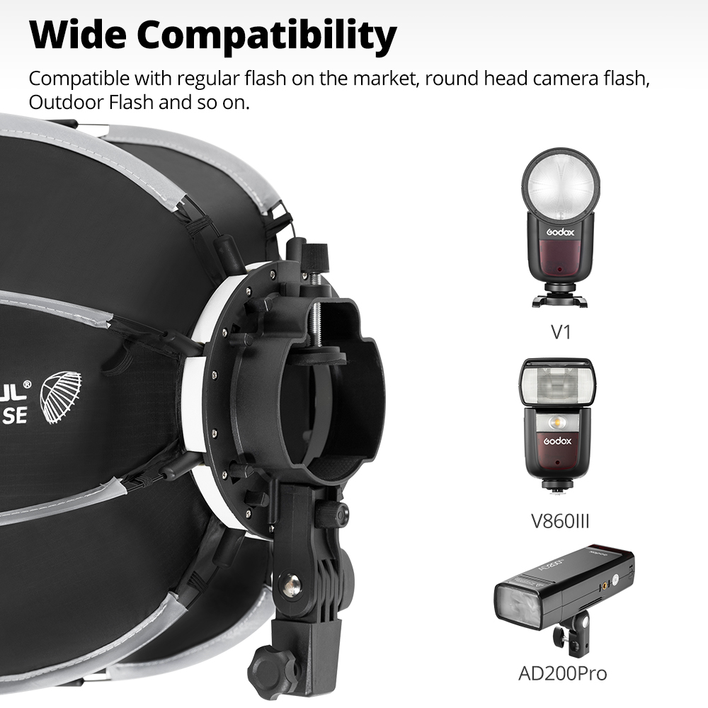 AMBITFUL PF30/PF40 30cm/40cm M - Godox Speedlite Flash recensie en prijs