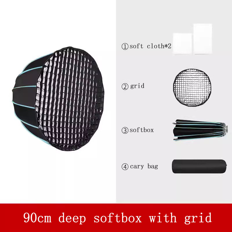 90cm Softbox met Grid, 16-ribb - Photography Lighting Grid recensie en prijs