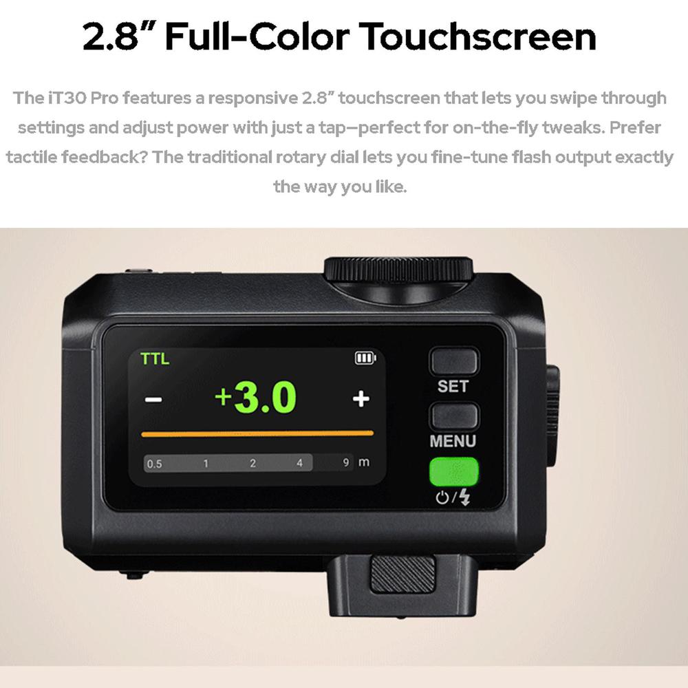 Godox iT30Pro draagbare camera - Godox Speedlite Flash recensie en prijs