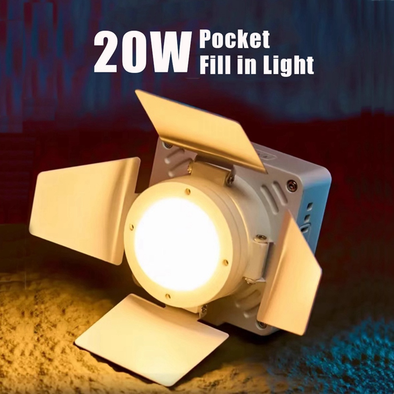 20W Pocket LED-videolamp 2700K - Photography Lighting Grid recensie en prijs