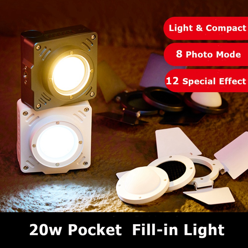 20W Pocket LED-videolamp 2700K - Photography Lighting Grid recensie en prijs