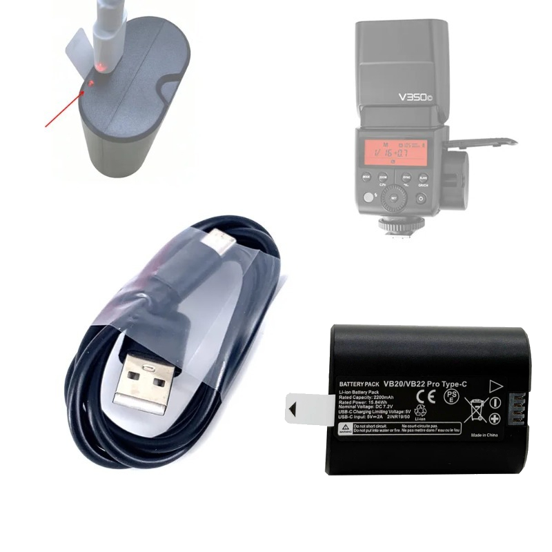 Nieuwe VB20 VB22 7.2V 2200mAh  - Godox Speedlite Flash recensie en prijs