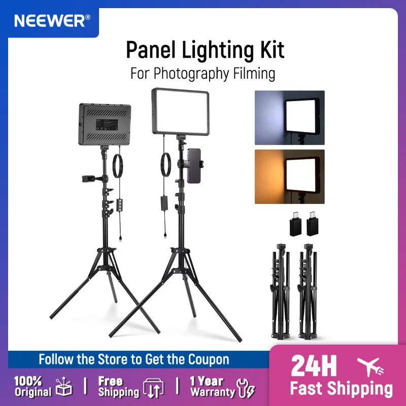 NEEWER BASICS 2-pack LED-video - Photography Lighting Basics recensie en prijs