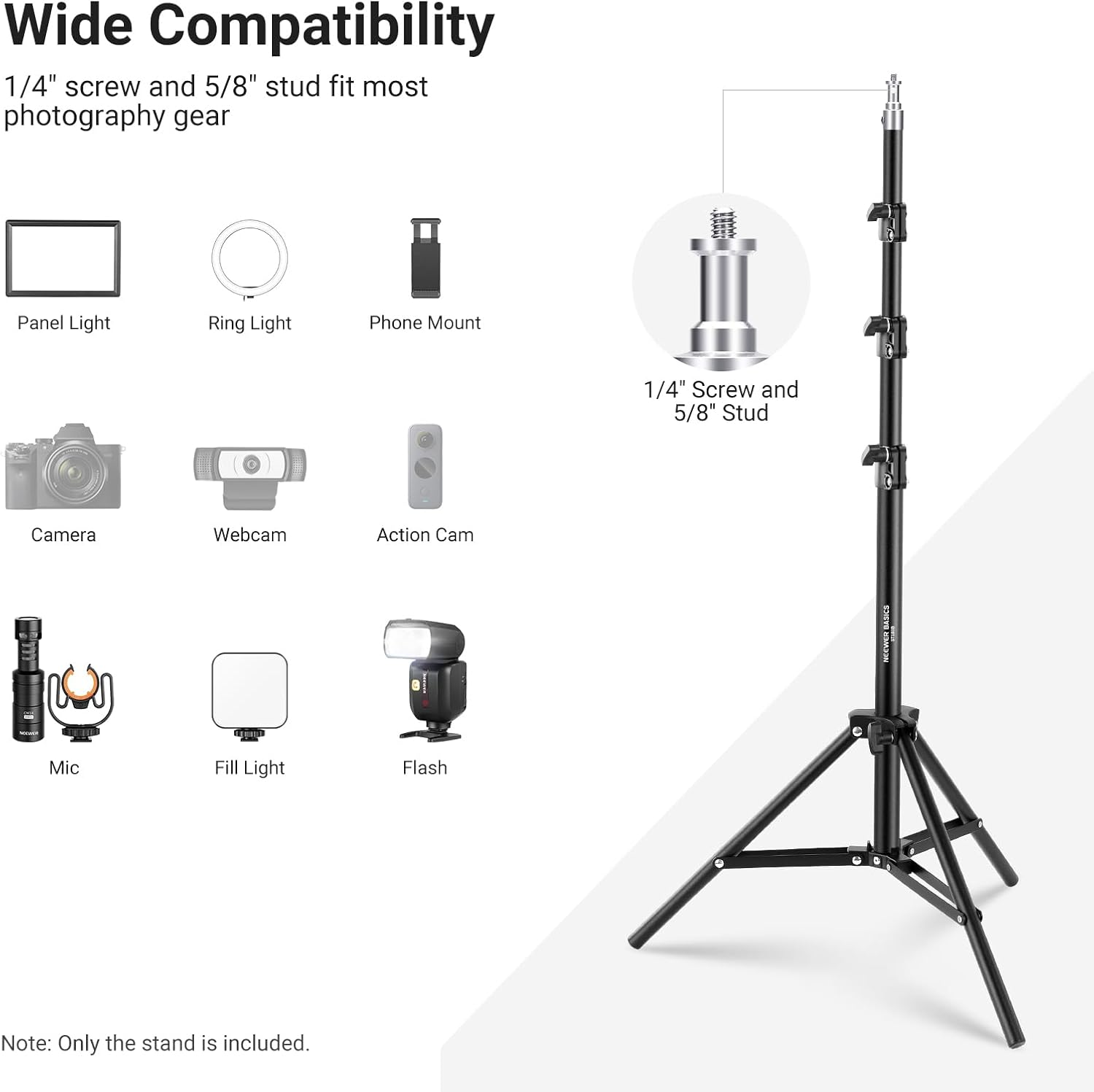 NEEWER Basics 6ft/180cm Fotogr - Photography Lighting Basics recensie en prijs