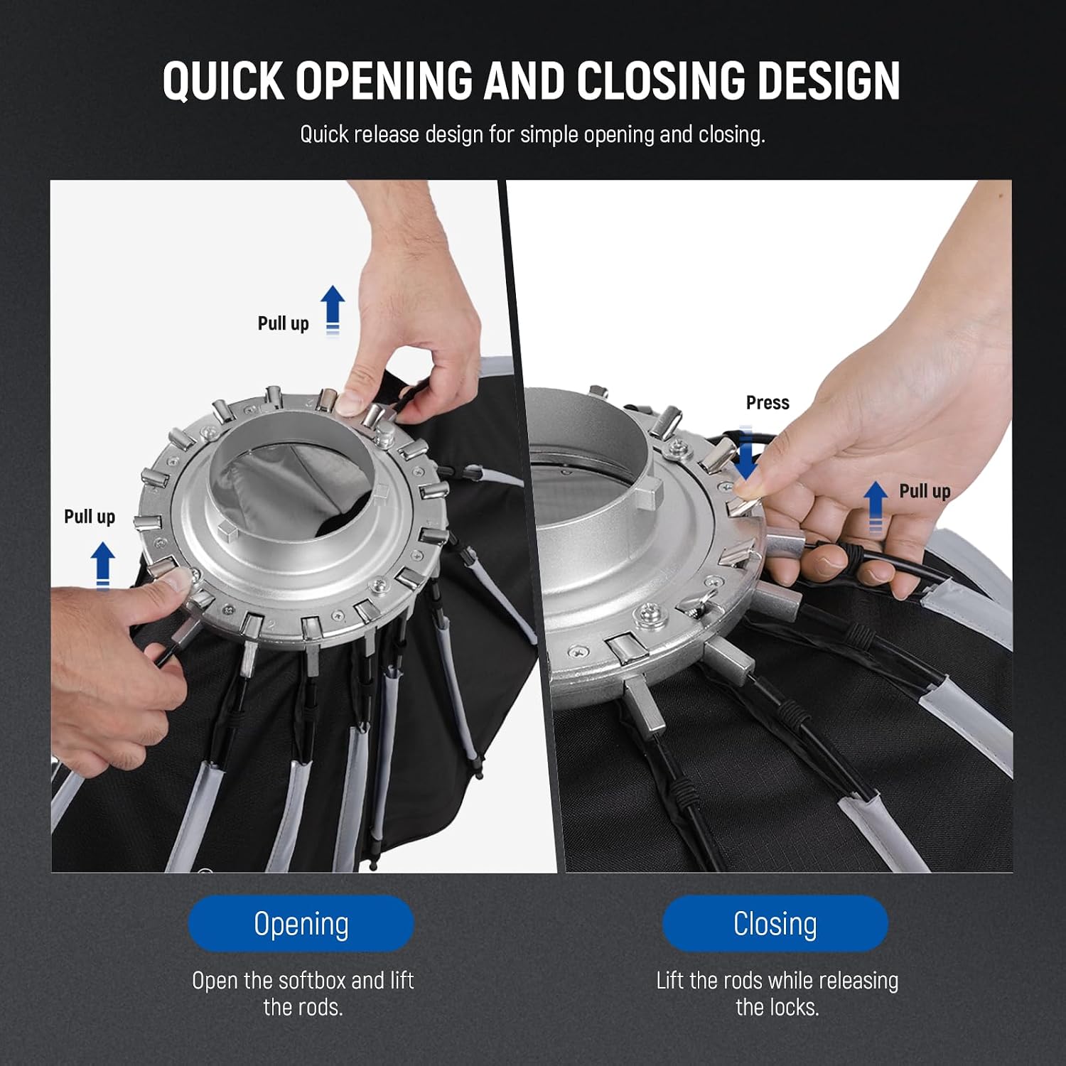 Parabolische softbox met Bowen - Macro Photography Lighting Kit recensie en prijs