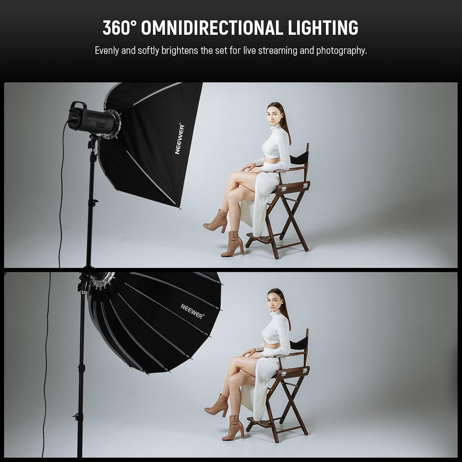 Parabolische softbox met Bowen - Macro Photography Lighting Kit recensie en prijs