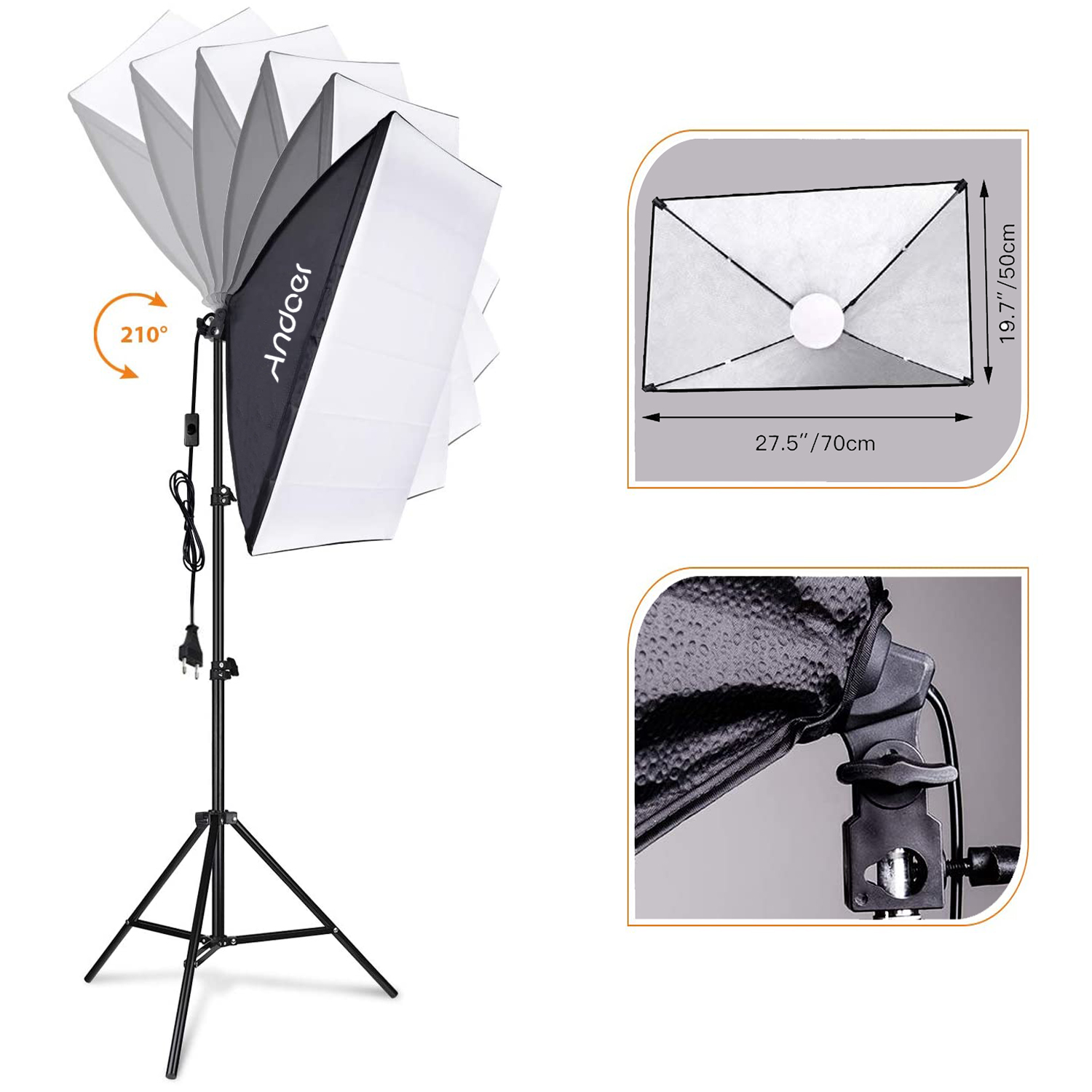 Andoer Softbox Verlichtingsset - Photography Led Lighting Kit recensie en prijs