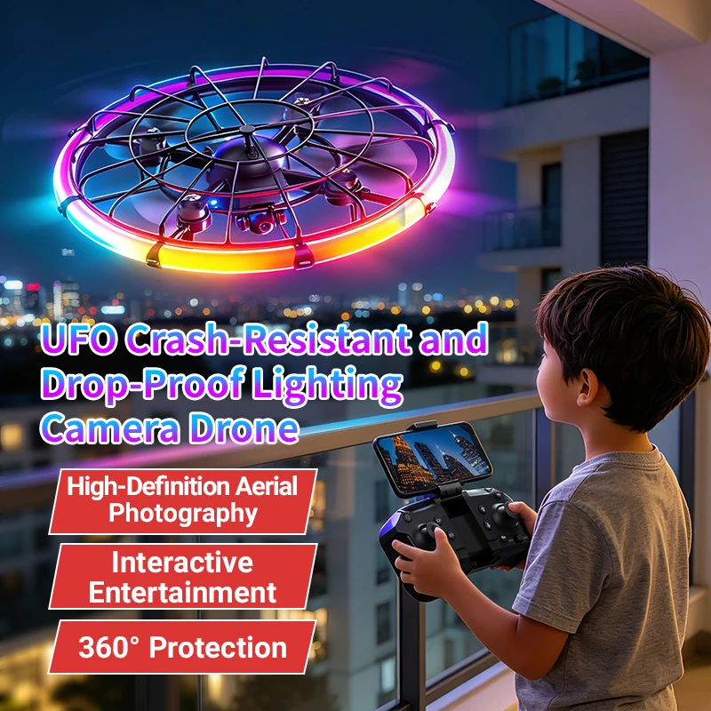 JJRC H145 UFO RC Drone met dub - Photography Lighting Game recensie en prijs
