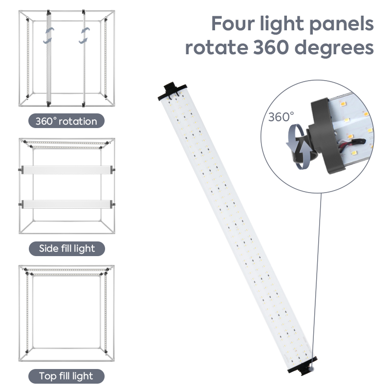 Fotostudio Fotobox Kit,120X100 - Photography Led Lighting Kit recensie en prijs