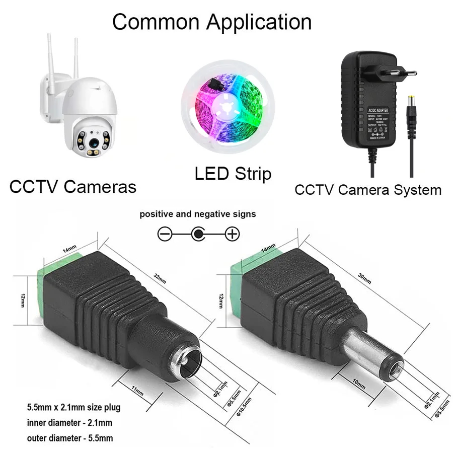 5 Paar Dc 12V Vrouwelijke En M - Photography Led Lighting Kit recensie en prijs
